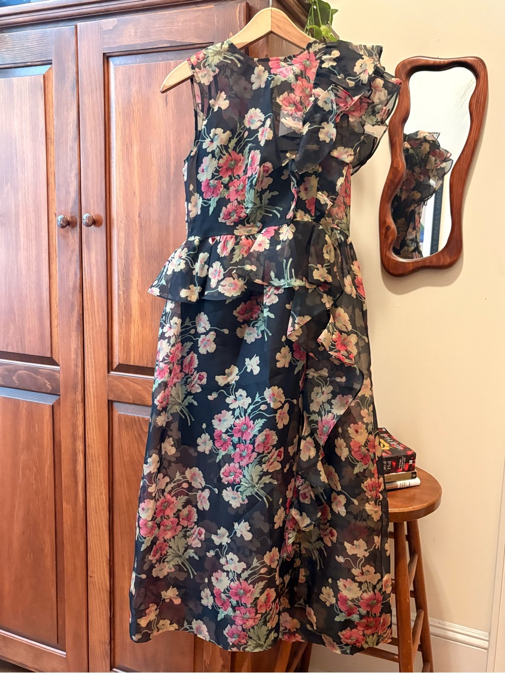 Sea New York Cornelia Silk Midi Dress NWT